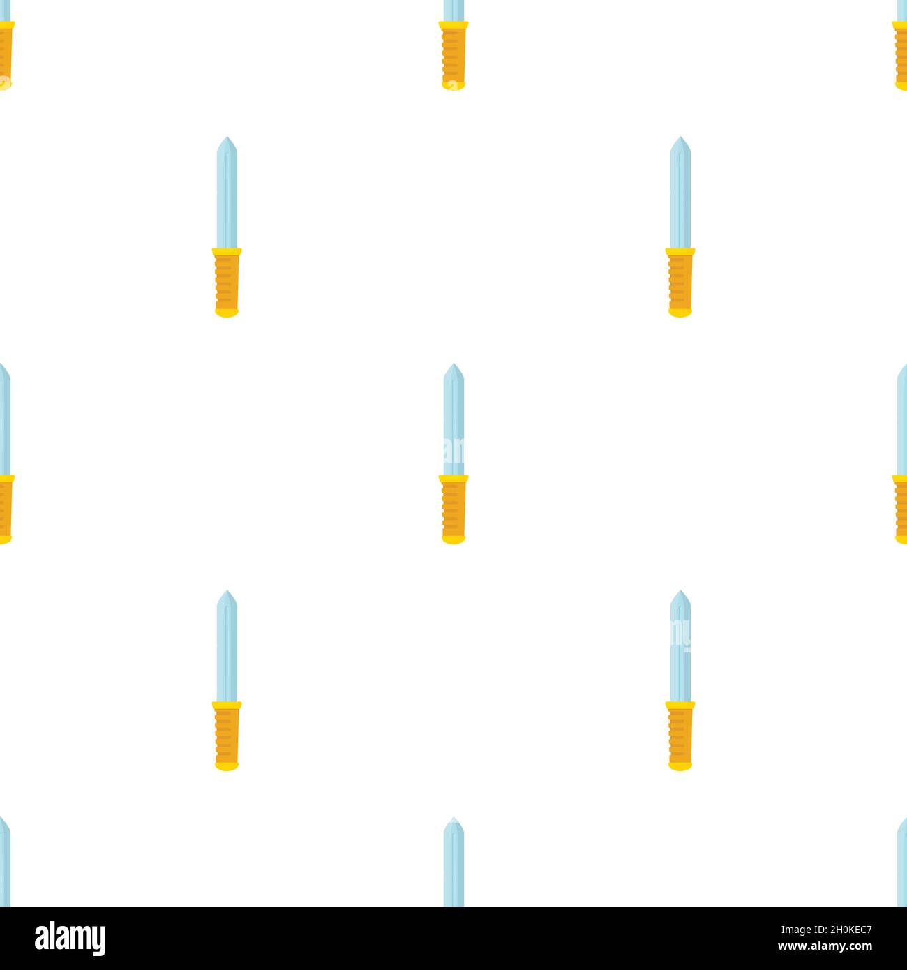 Bayonet knife pattern seamless background texture repeat wallpaper geometric vector Stock Vector