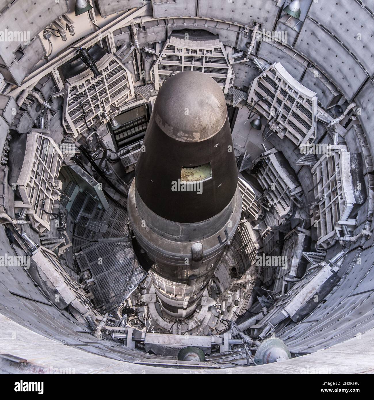 Titan II Nuclear Missile Silo - Tucson - Arizona Stock Photo