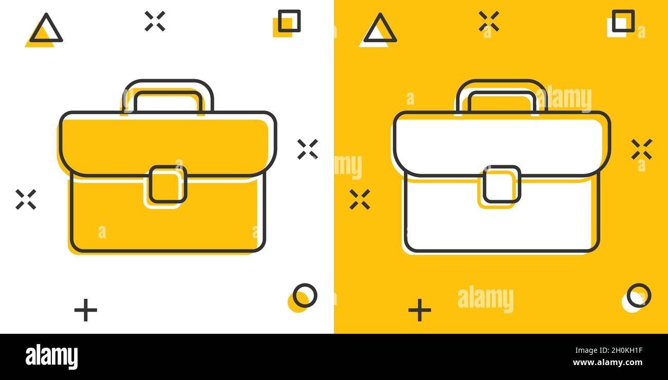 Briefcase icon in comic style. Businessman bag cartoon vector illustration on white isolated background. Portfolio splash effect business concept Stock Vector Image & Art - Alamy Briefcase icon in comic style. Businessman bag cartoon vector illustration on white isolated background. Portfolio splash effect business concept Stock Vector Image & Art - Alamy