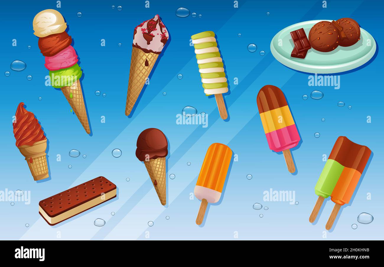 Ice cream sandwich vector hi-res stock photography and images - Alamy