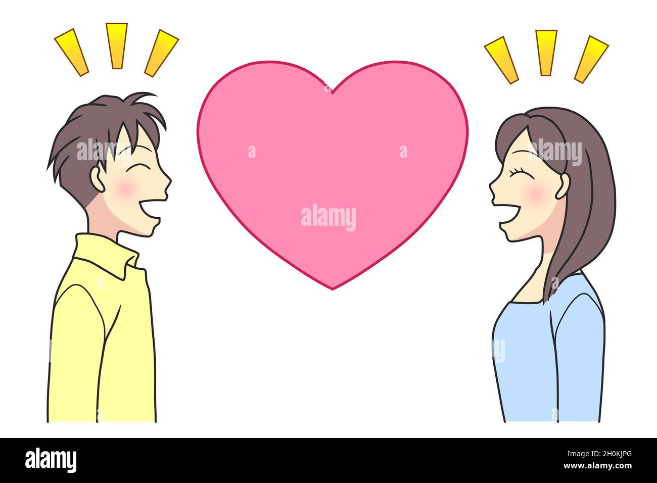 Two faces facing each other hi-res stock photography and images - Alamy