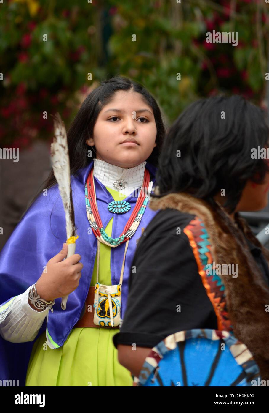 Ohkay Owingeh Pueblo Christmas Dances 2022 Native American Dancers From The Ohkay Owingeh Pueblo In New Mexico Perform  At An Indigenous Peoples' Day Event In Santa Fe, New Mexico Stock Photo -  Alamy