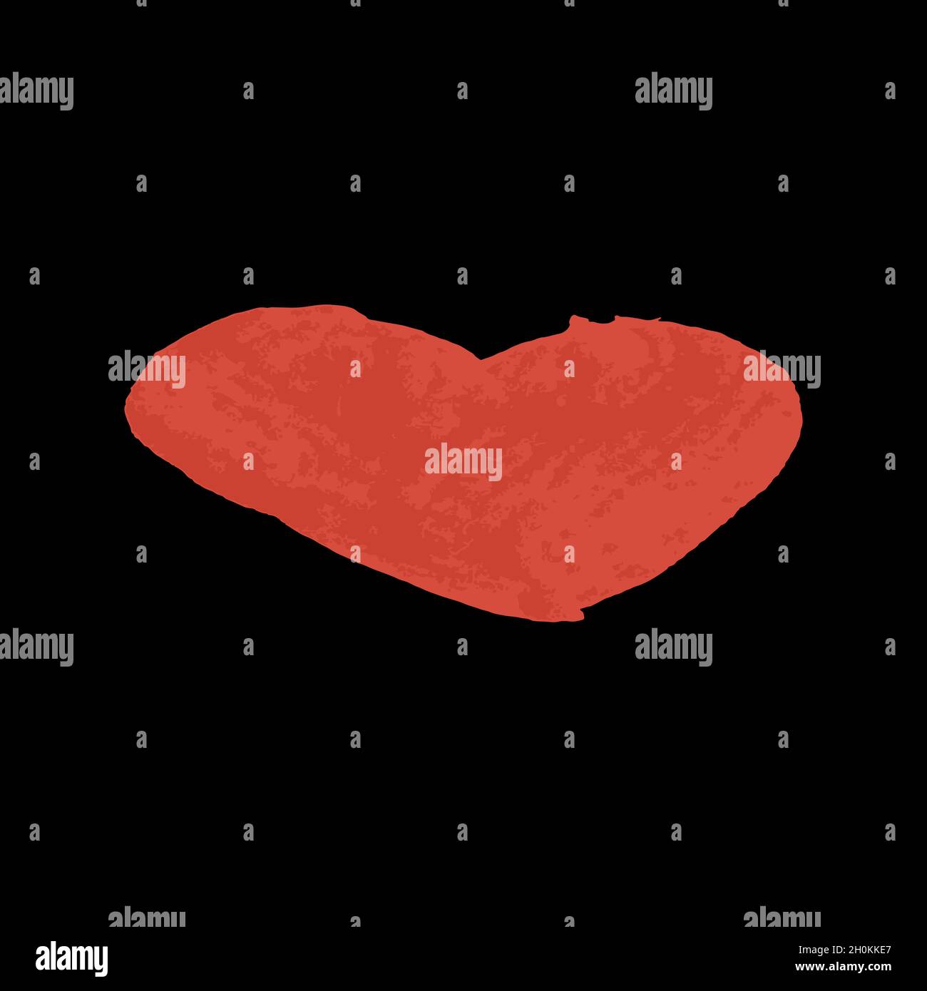 Red brush stroke isolated on white vector Stock Vector