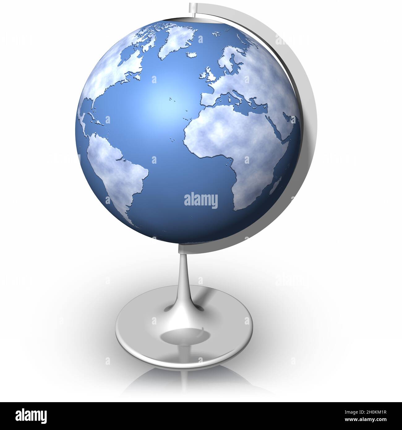 3D illustration. Globe isolated on White background Stock Photo - Alamy