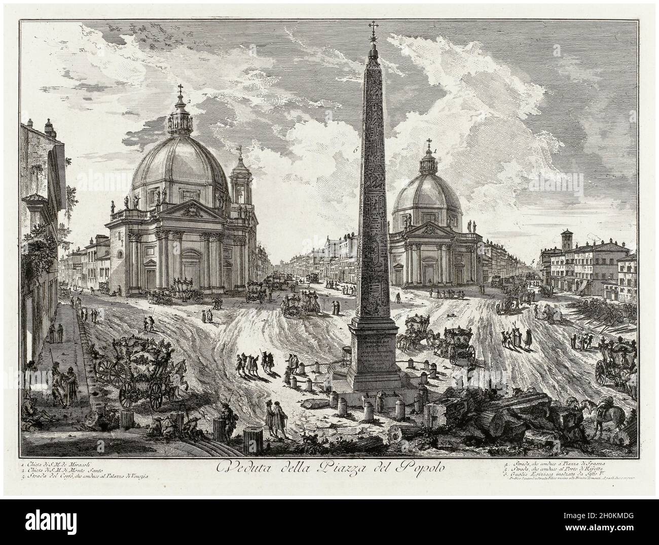 View of the Piazza del Popolo from Vedute di Roma (Views of Rome