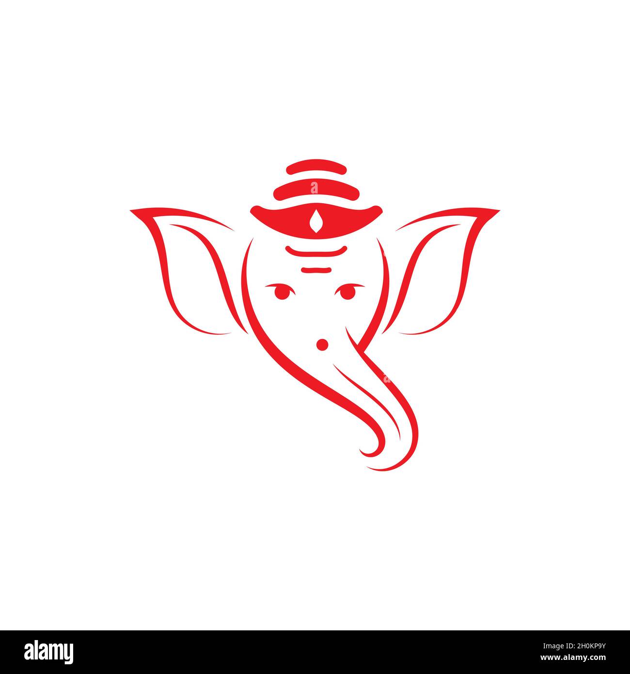 Ganesha Vector icon design illustration Template Stock Photo - Alamy