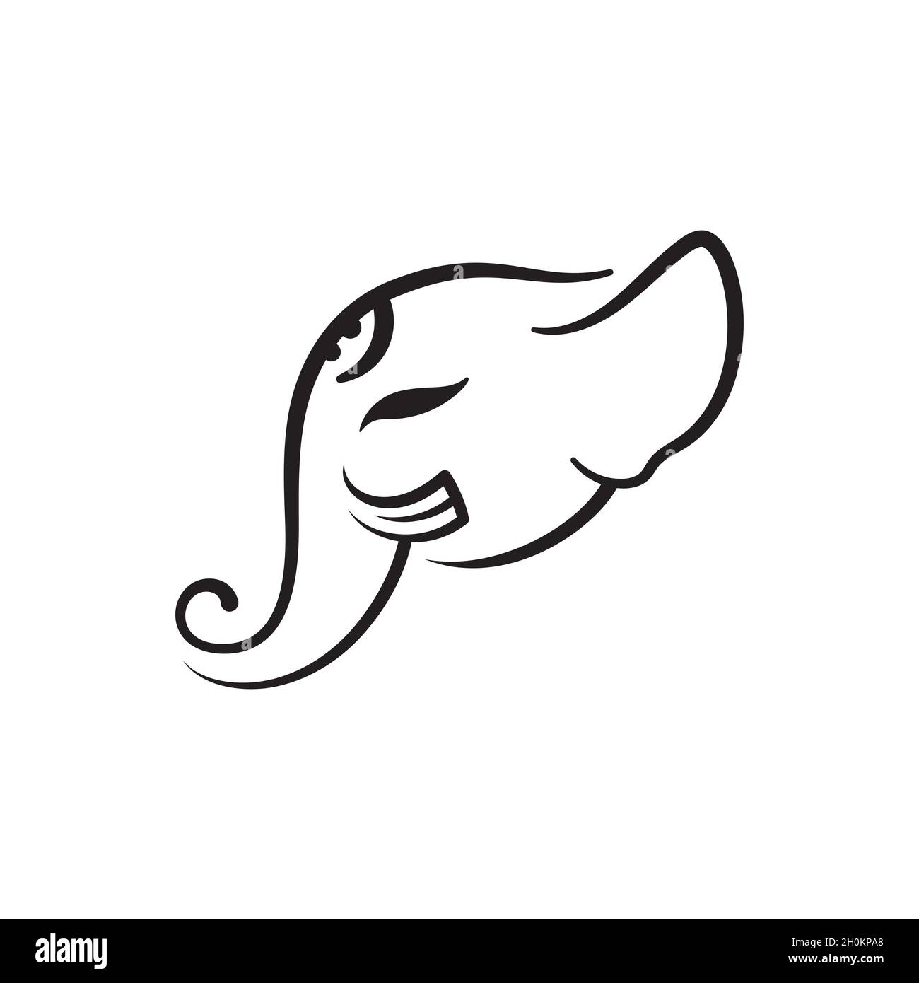 Lord ganesha sketch art Cut Out Stock Images & Pictures - Alamy