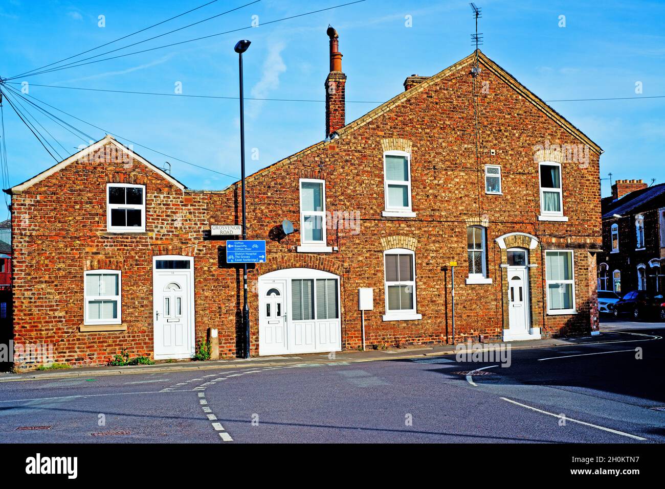 Grosvenor Road, Bootham, York, England Stock Photo Alamy