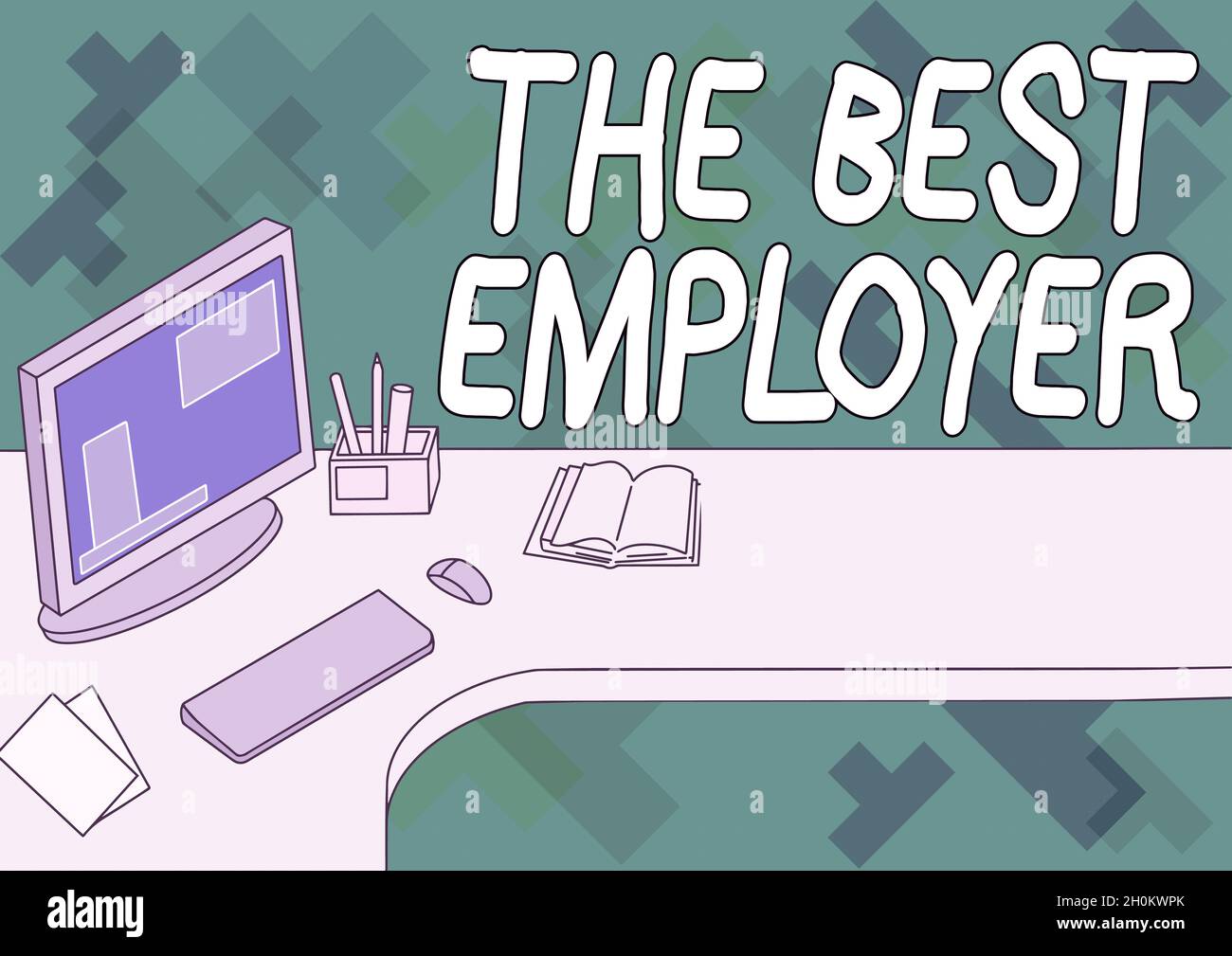 Conceptual caption The Best Employer, Business concept created