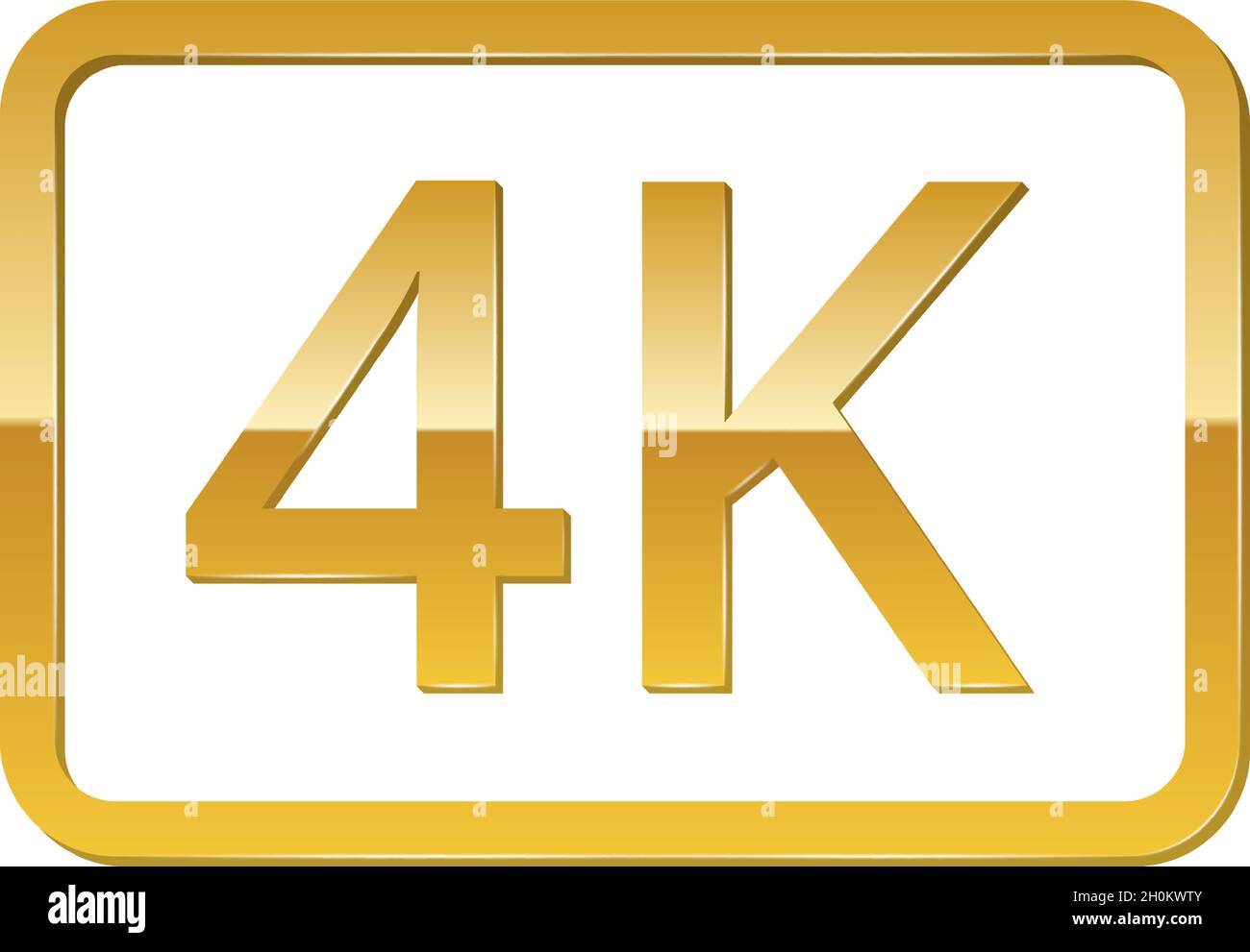Vector gold metall Ultra HD 4K symbol label Stock Vector Image & Art ...