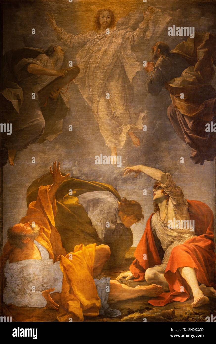 ROME, ITALY - AUGUST 31, 2021: The painting of Transfiguration in the church Santa Maria della Concezione dei Cappuccini by Mario Balassi (1604 - 1667 Stock Photo