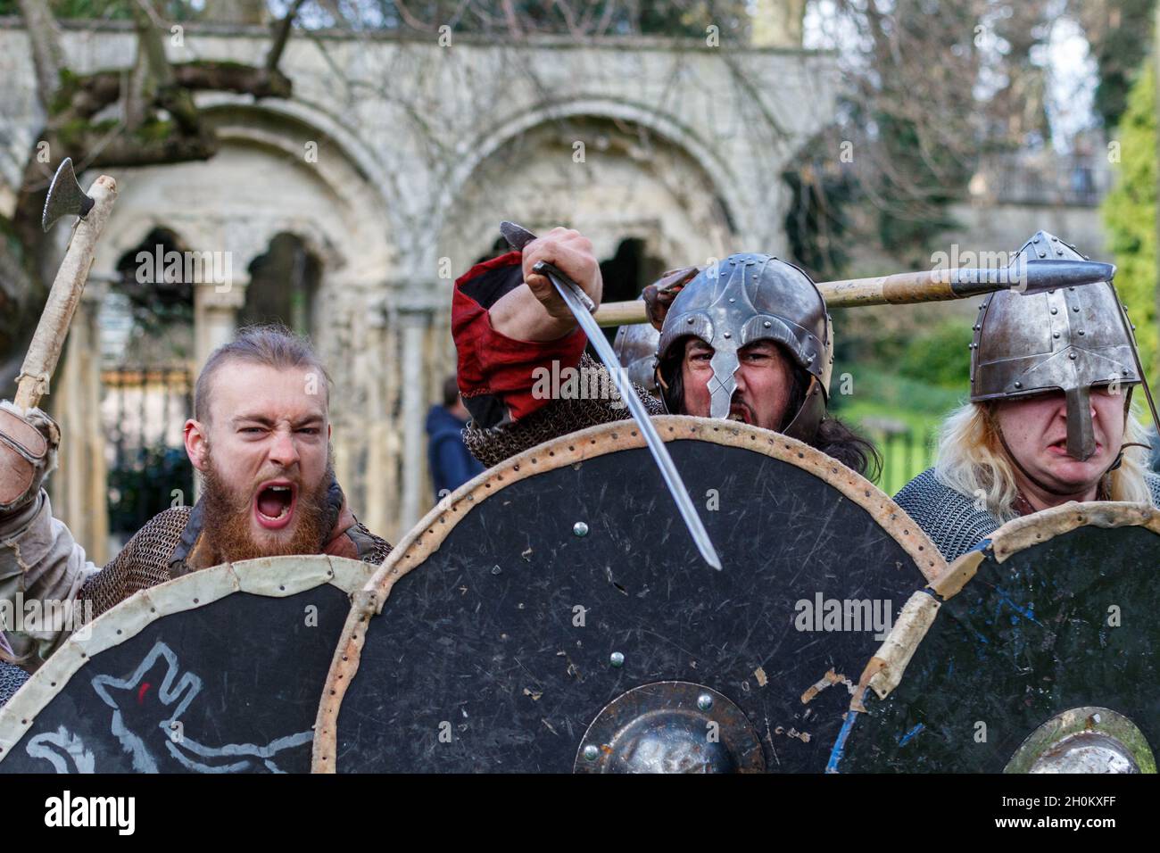 Reenactors at the York Viking Festival Stock Photo - Alamy