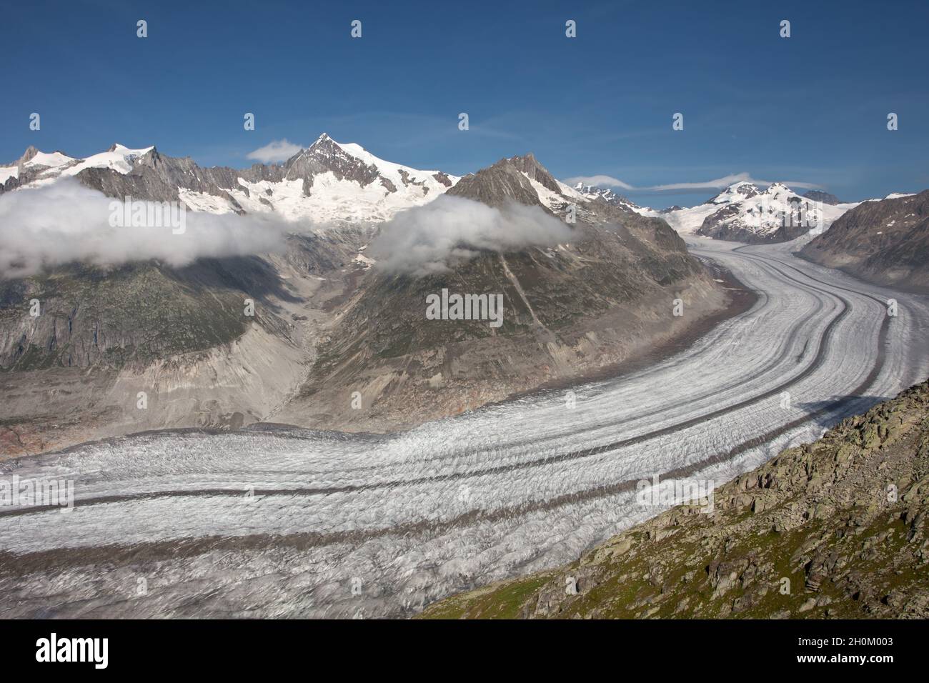 Aletsch Glacier Stock Photo