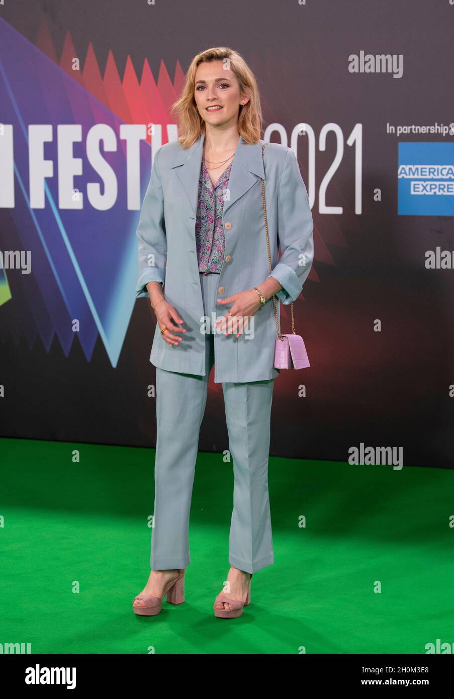 London Uk 12th Oct 21 Charlotte Ritchie Attends The World Premiere Of The Phantom Of The Open During The 65th London Film Festival At The Royal Festival Hall In London Credit Sopa