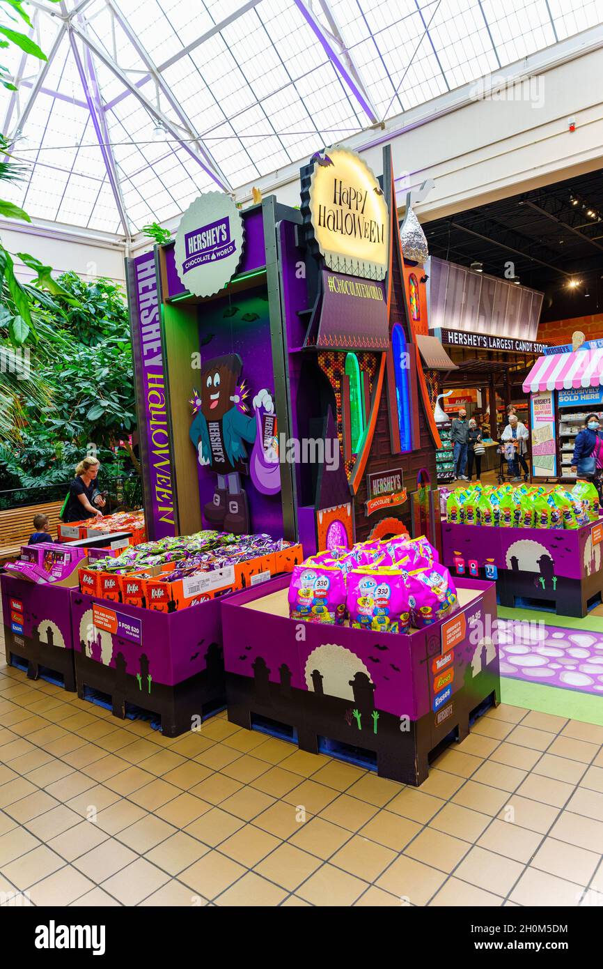 Hershey, PA, USA - October 11, 2021: Hershey Chocolate Halloween