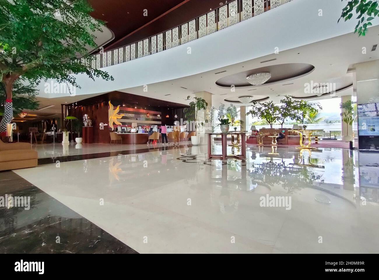 Bandung, Indonesia-September 29, 2021: View of grand sunshine a hotel in Bandung, West Java Stock Photo