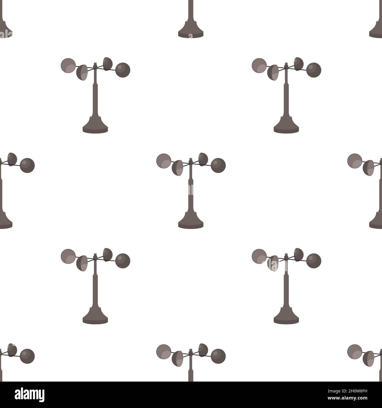 Anemometer pattern seamless background texture repeat wallpaper geometric vector Stock Vector