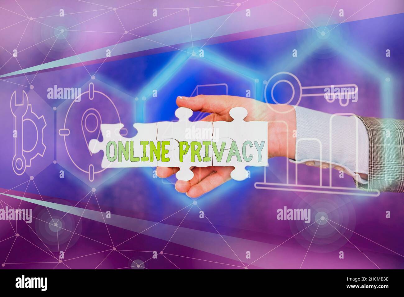 Writing displaying text Online Privacy. Business showcase Security ...
