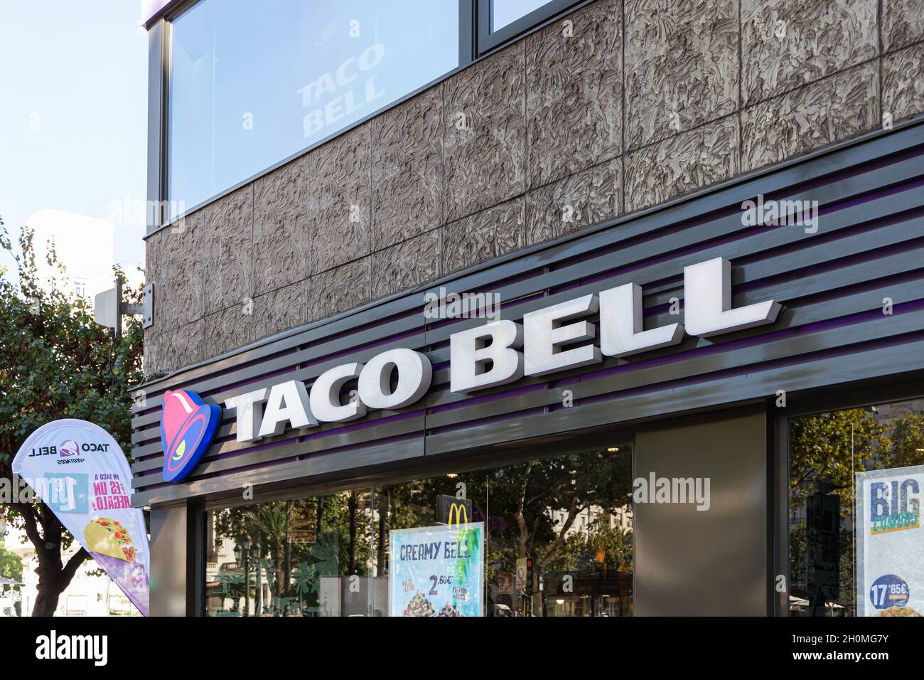 VALENCIA, SPAIN OCTOBER 07, 2021 Taco Bell is an Americanbased