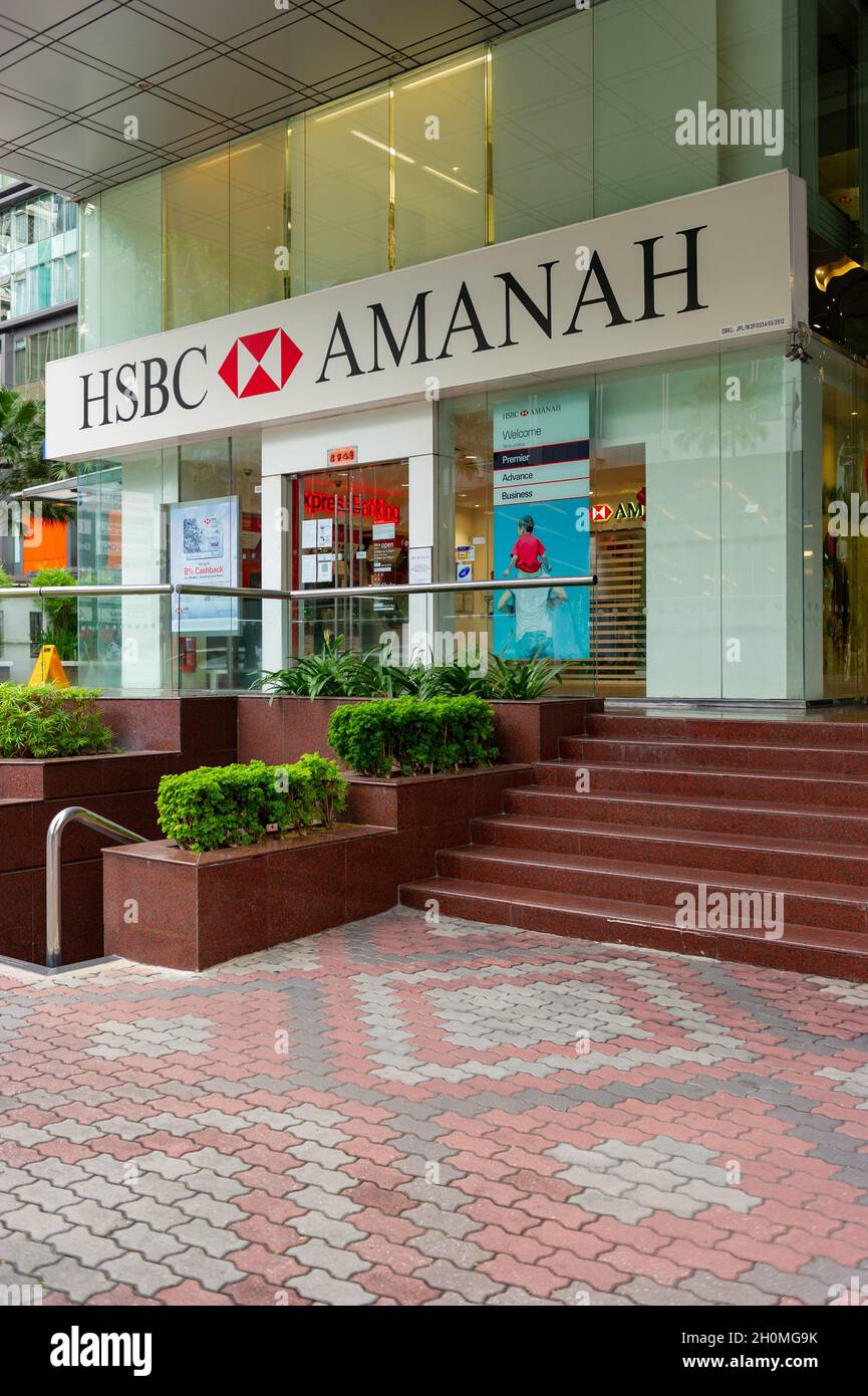 HSBC Amanah Branch at the Kuala Lumpur Convention Centre Stock Photo