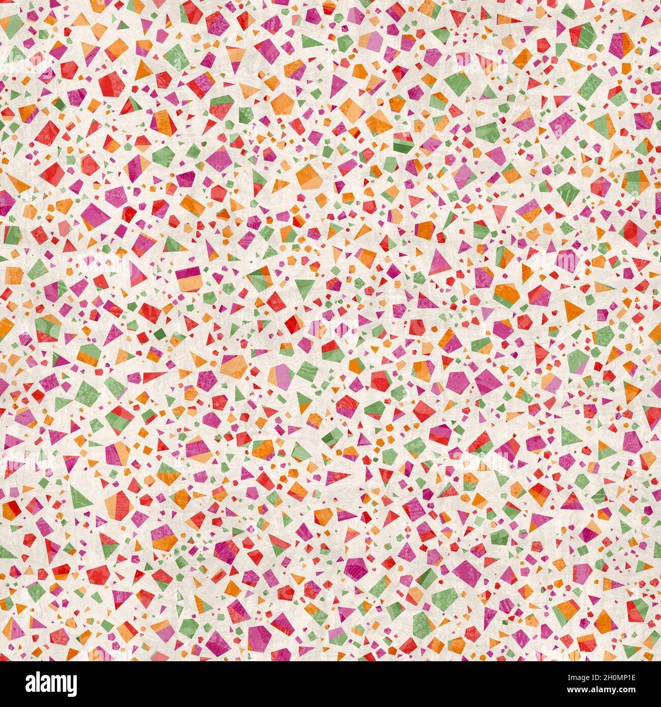 Seamless modern abstract random terrazzo pattern swatch Stock Photo - Alamy