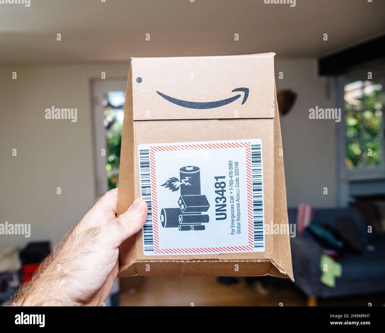 United parcel service delivery scanner hires stock photography and