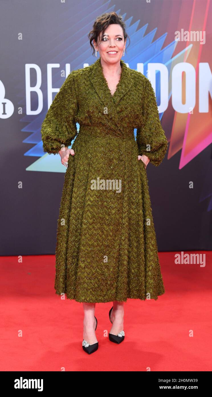 London, UK. 13th Oct, 2021. British actress Olivia Coleman attends the