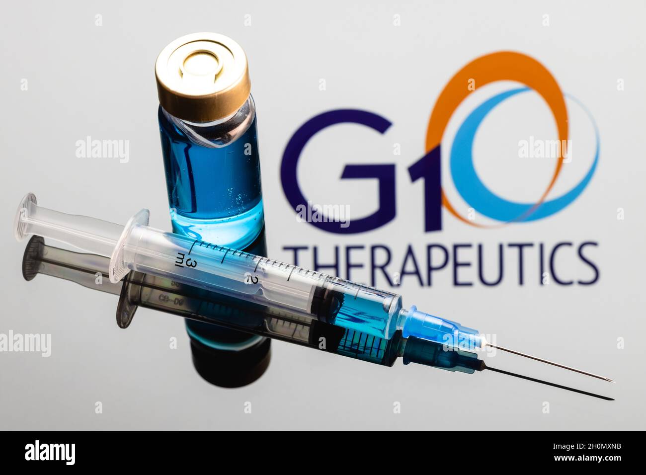 G1 Therapeutics is biopharmaceutical company specializes in small molecule therapeutics for the treatment of patients with cancer. Stock Photo