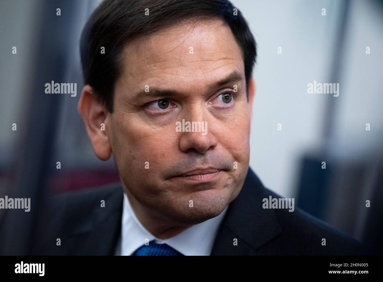 UNITED STATES - OCTOBER 5: Sen. Marco Rubio, R-Fla., is seen in the U.S. Capitol on Tuesday, October 5, 2021. (Photo By Tom Williams/CQ Roll Call/Sipa USA) Stock Photo