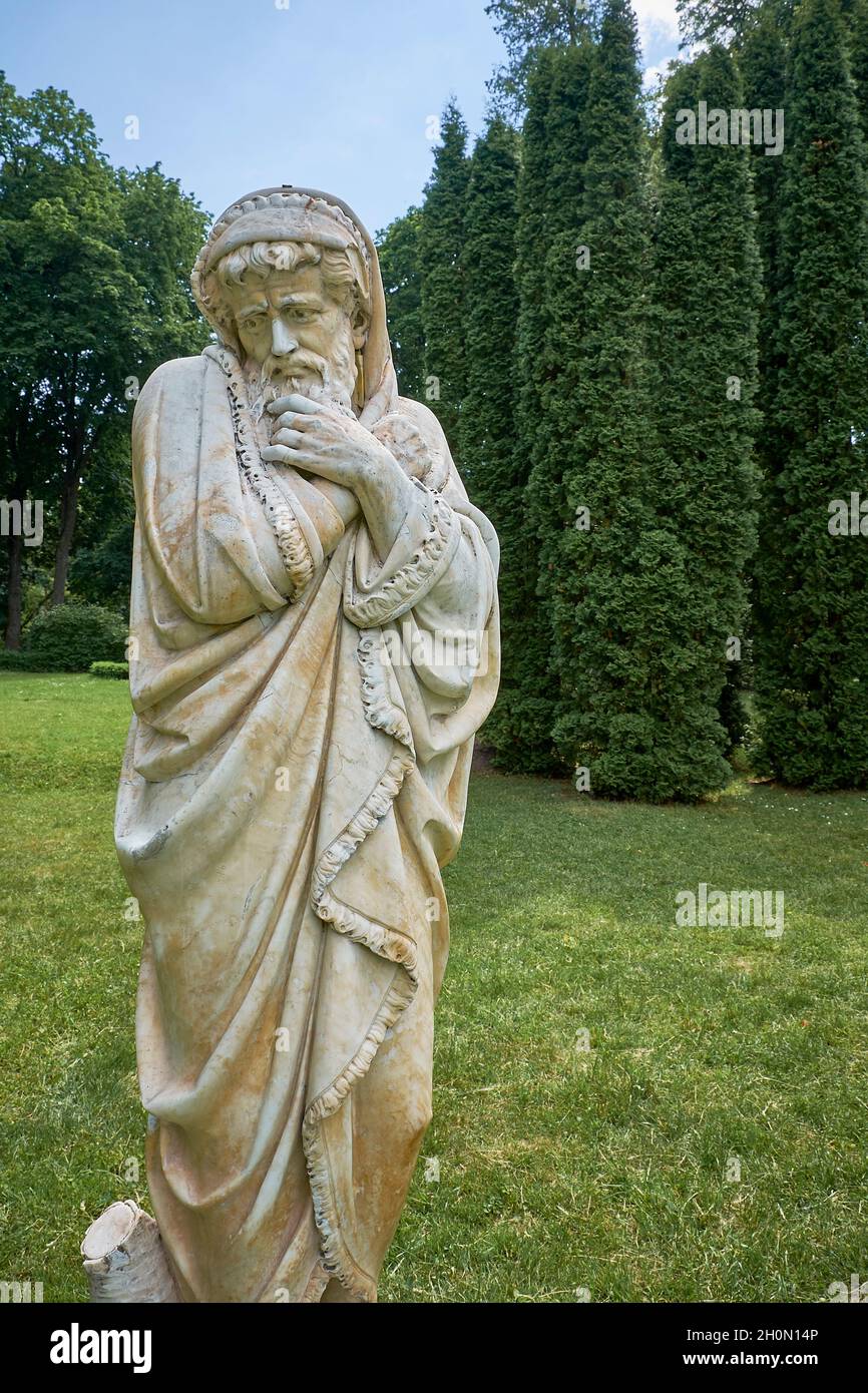 Antique statue in summer garden Stock Photo Alamy