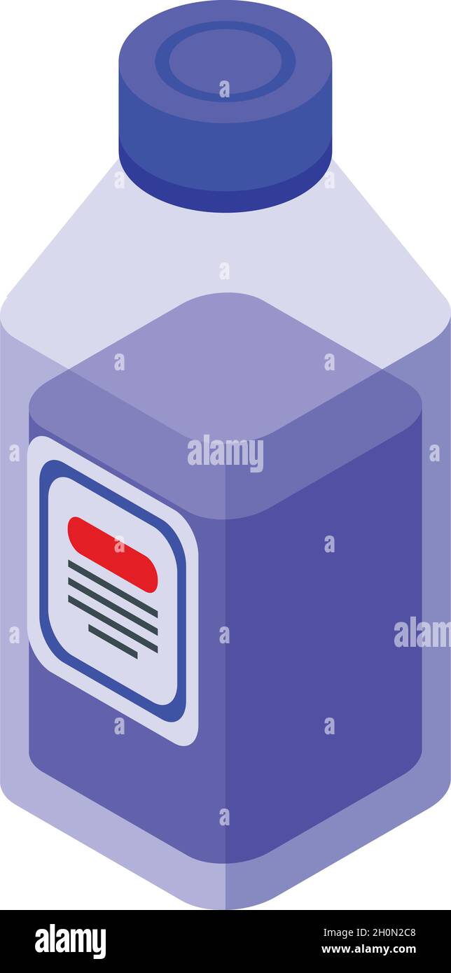 Wash machine cleaner icon isometric vector. Washing laundry. Clean detergent Stock Vector