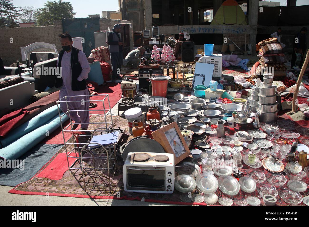 Kabul Afghanistan. 13th Oct 2021. Second hand goods are for sale