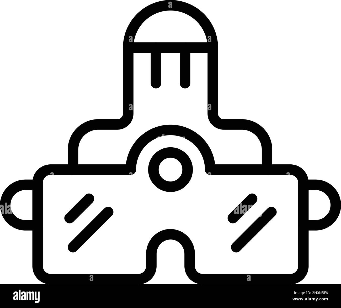 Virtual reality glasses icon outline vector. Vr platform. Digital tour ...