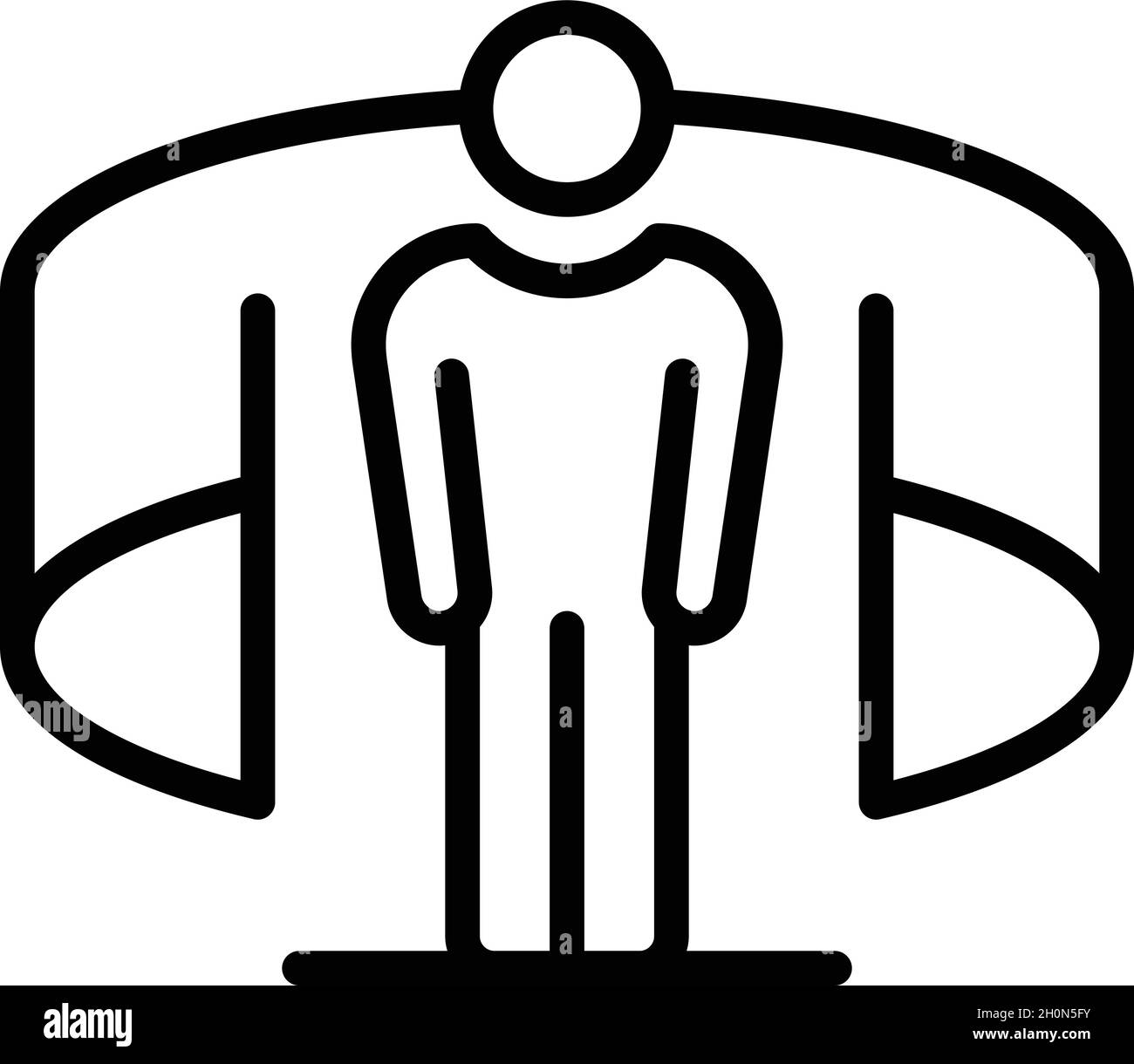 Vr platform icon outline vector. Digital reality. Virtual tour Stock ...