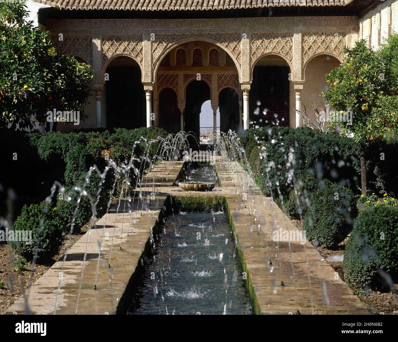 Spain, Andalusia, Granada. The Generalife. Occupied the slopes of the