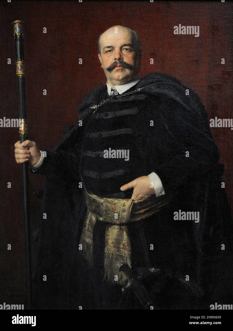 Stanislaw Marcin Badeni (1850-1912). Polish politician. Portrait by Kazimierz Pochwalski (1855-1940), 1903. 19th Century Polish Art Gallery (Sukiennic Stock Photo