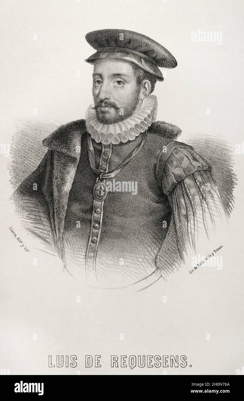 Luis de Requesens y Zuñiga (1528-1576). Spanish military