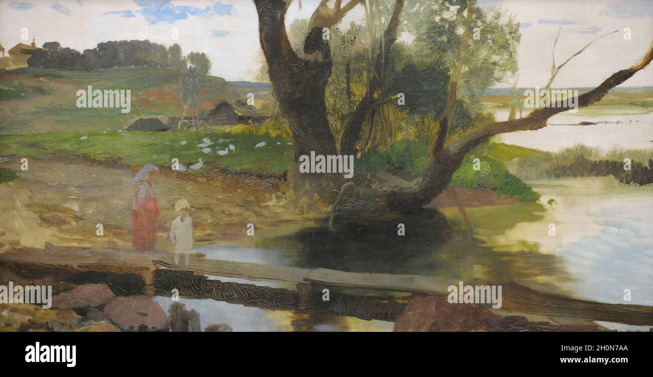 Henryk Siemiradzki (18431902). Polish painter. View of the Swislocz