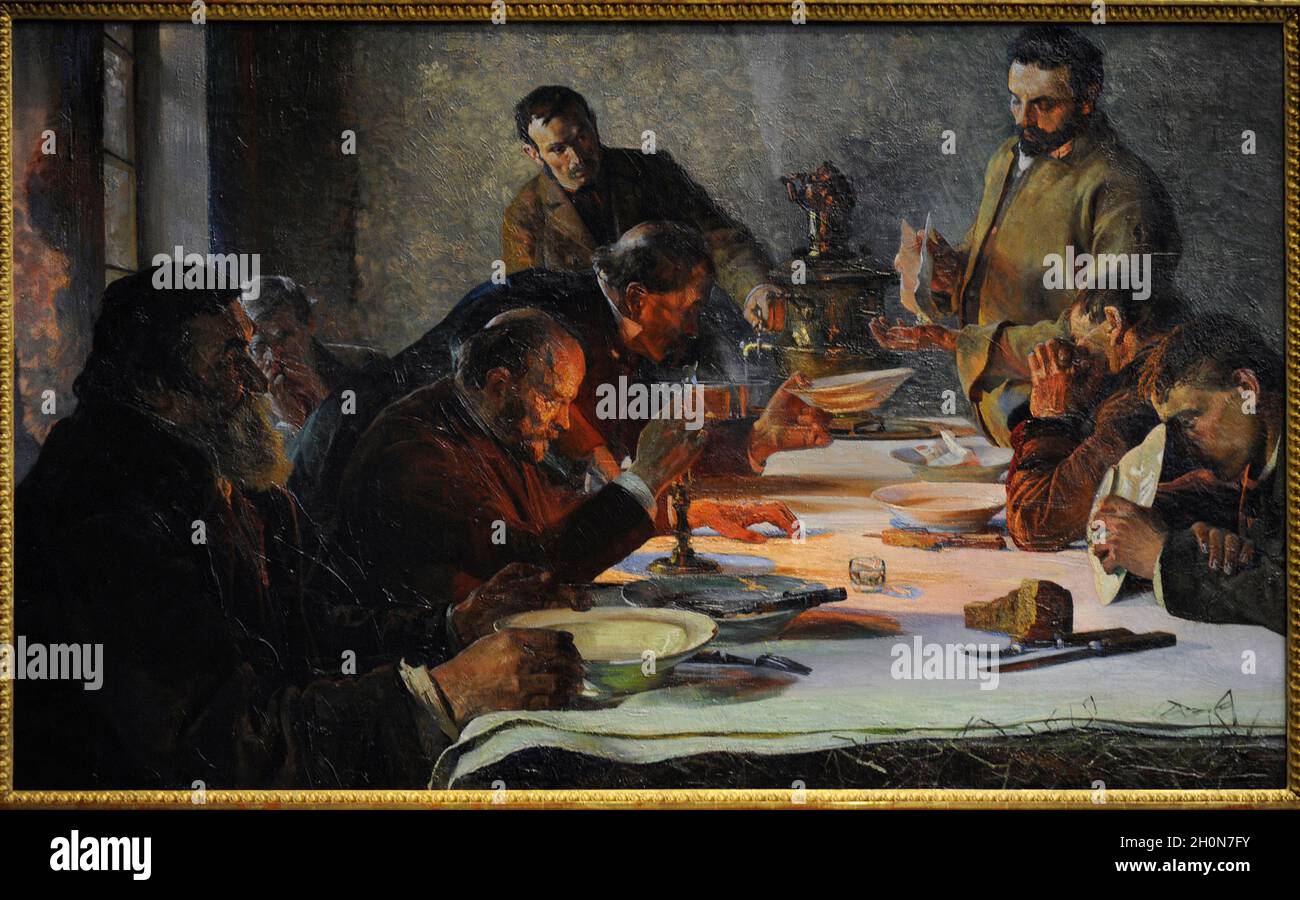 Jacek Malczewski (18541929). Polish painter. Christmas Eve in Siberia