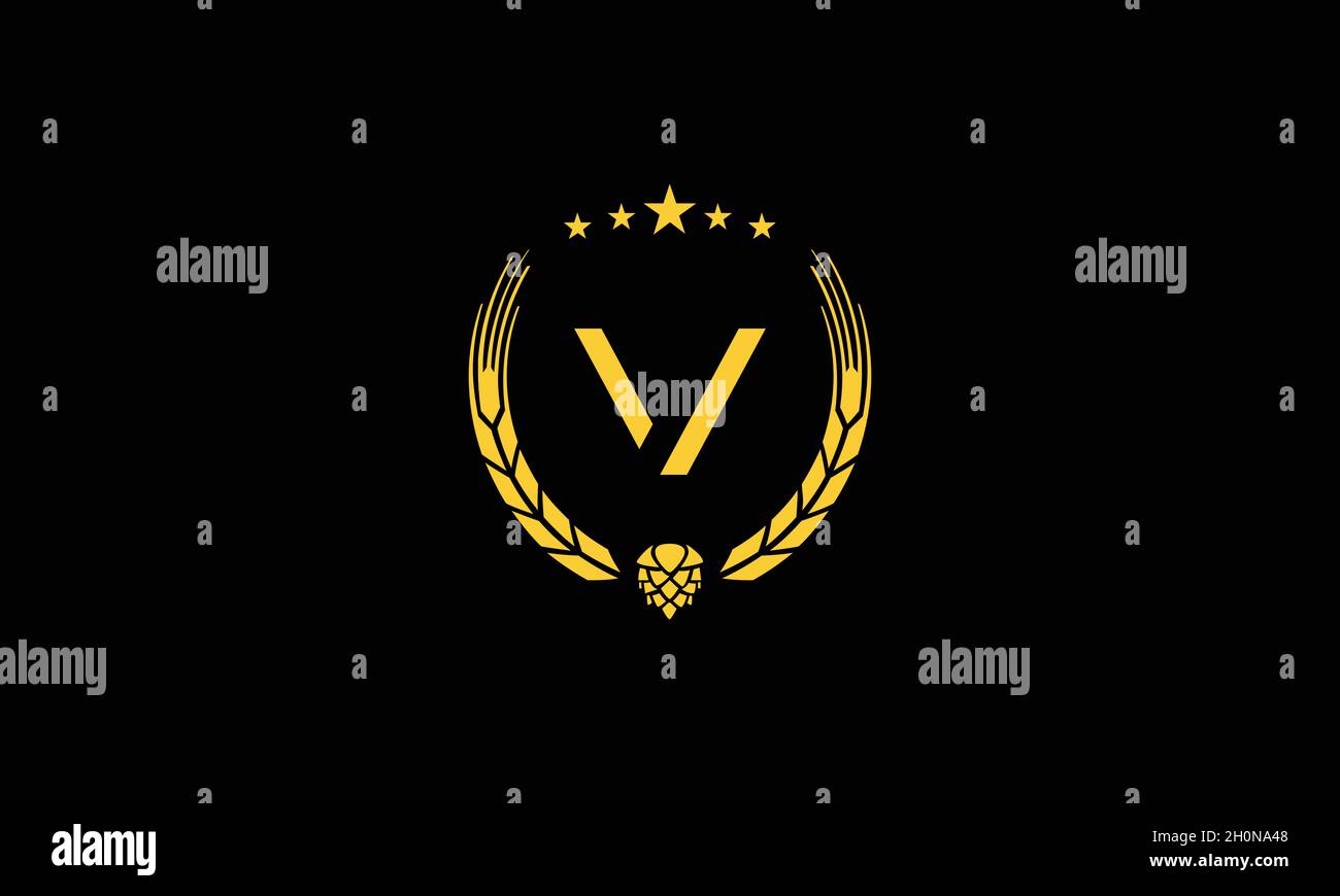 LETTER V LOGO DESIGN WITH NEGATIVE SPACE EFFECT FOR ILLUSTRATION USE Stock Vector