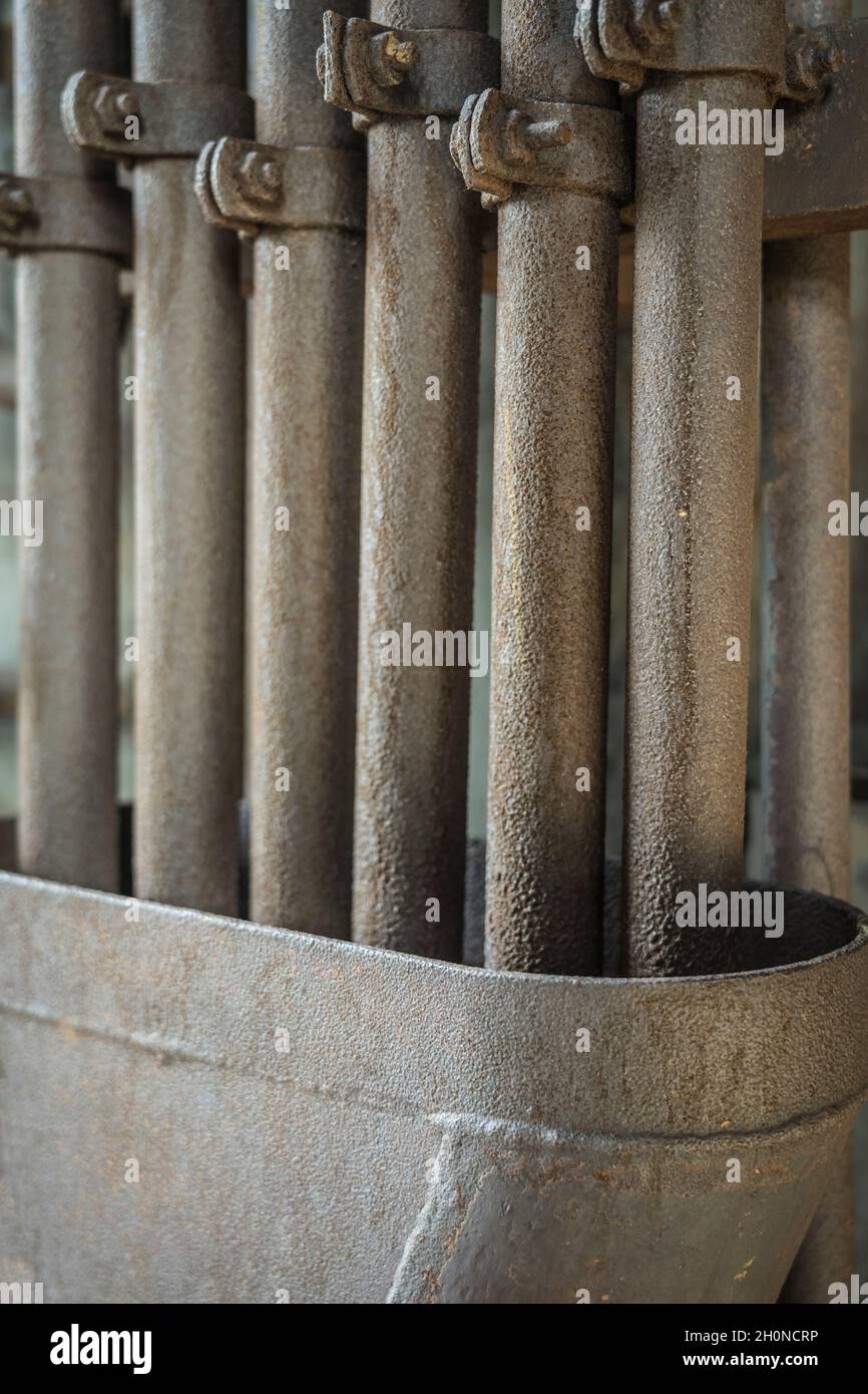 industrial pipework in an old factory Stock Photo Alamy
