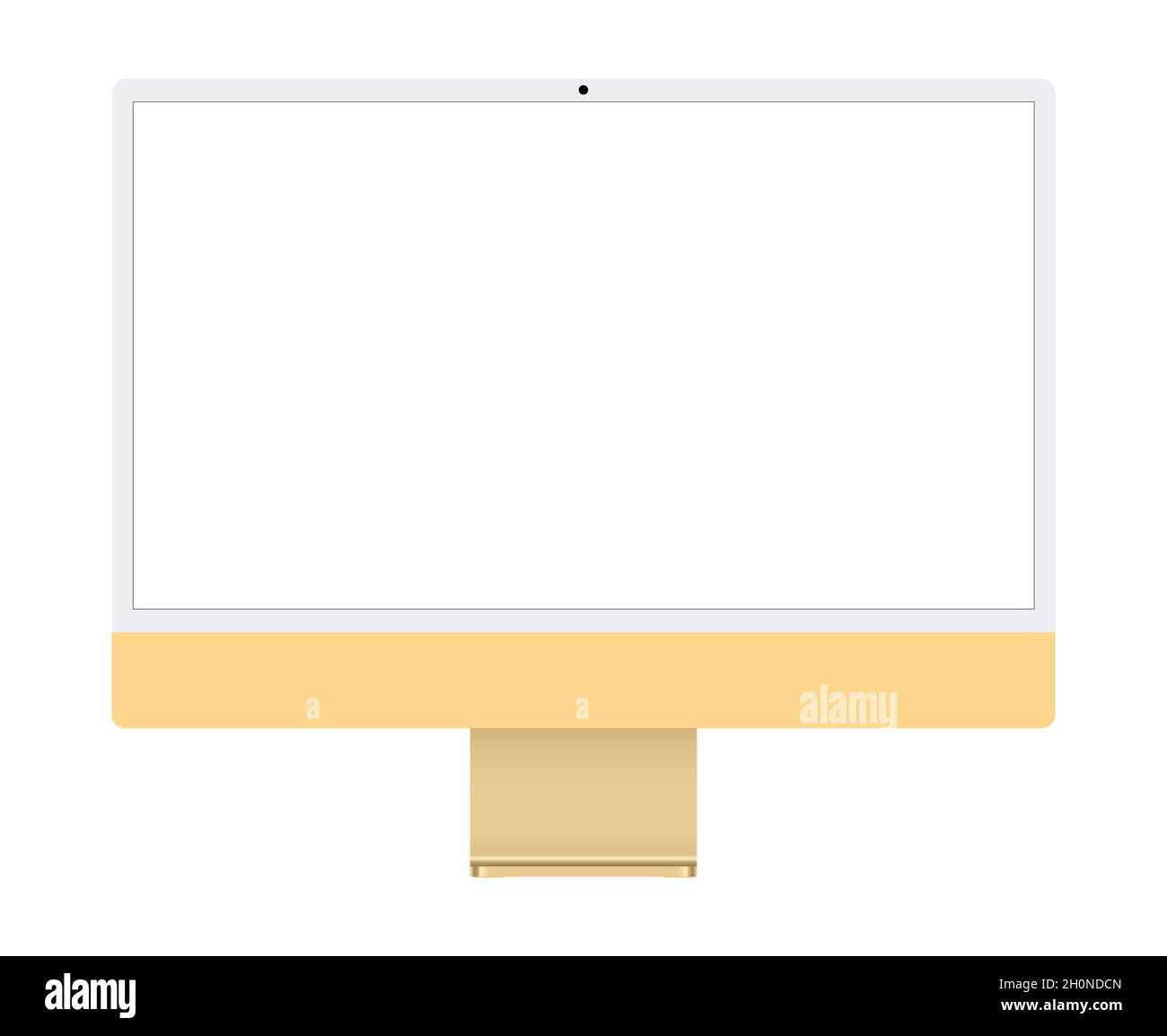 Modern new model imac computer monitor display, flat design vector stock  illustration Stock Vector Image & Art - Alamy