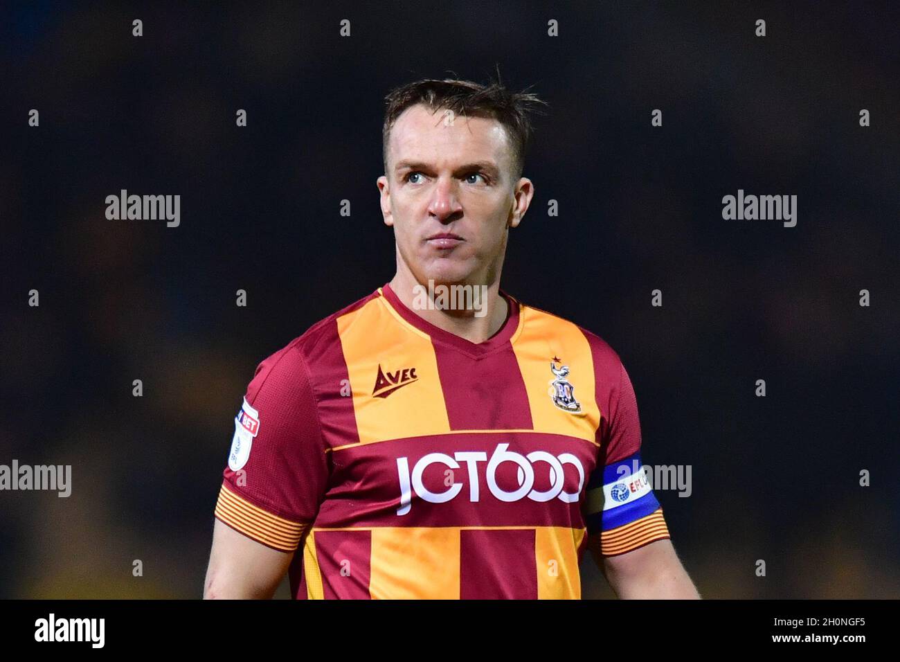 Bradford City’s captain Ryan McGowan Stock Photo