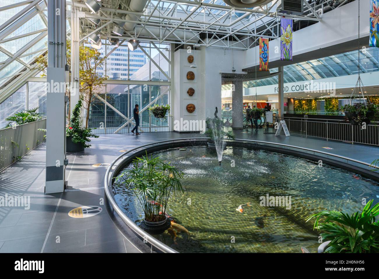 Calgary, Alberta, Canada 27 September 2021 Devonian Gardens inside The Core Shopping Centre