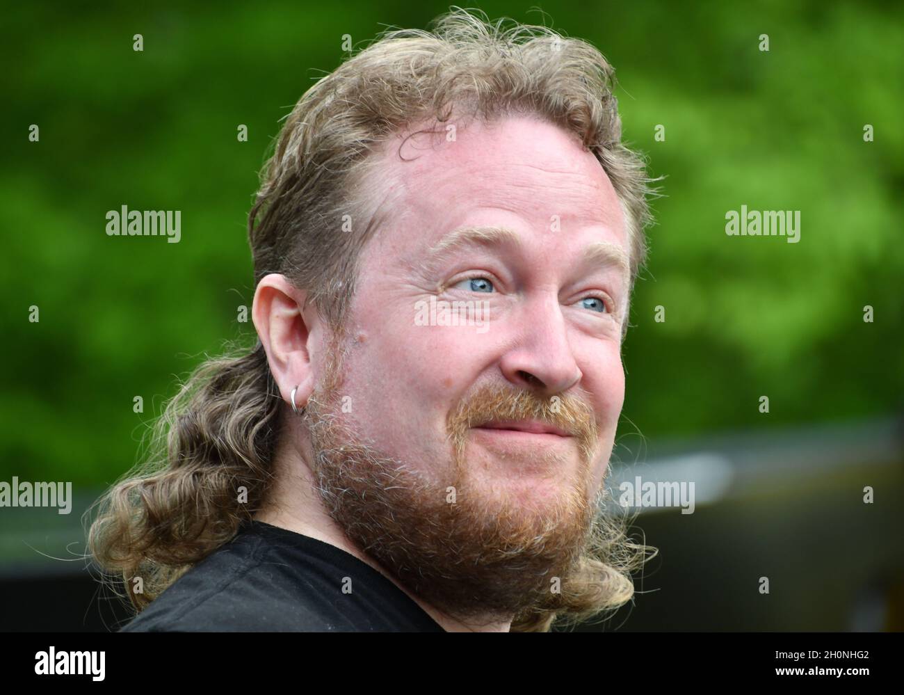 White Mullet Hair