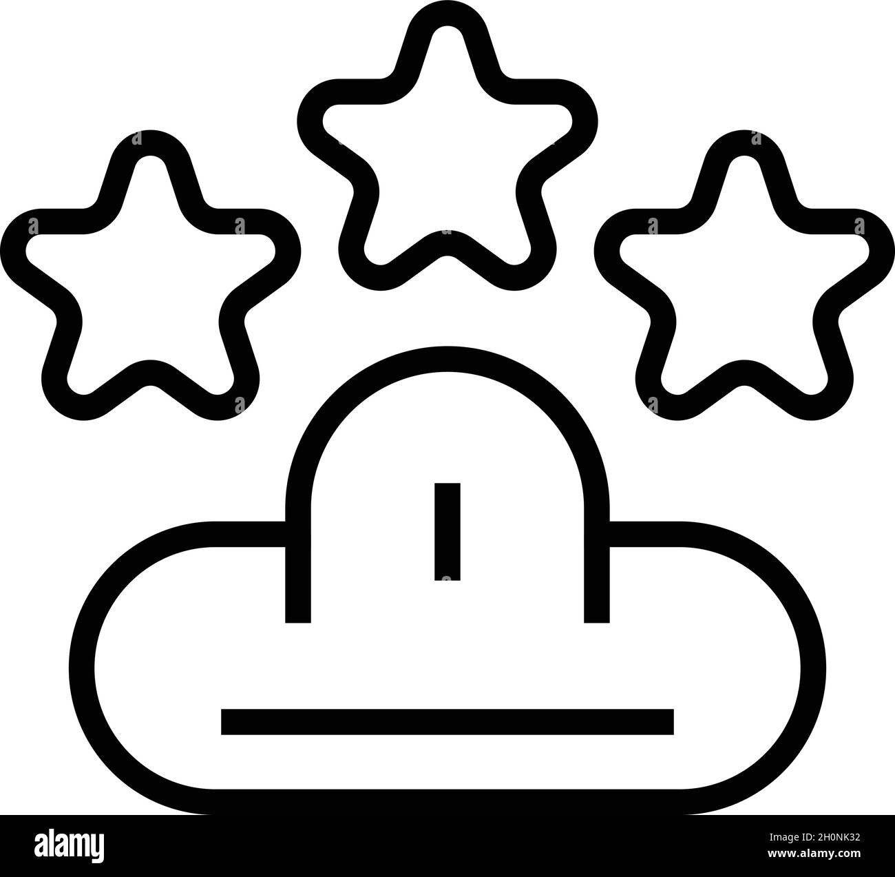 Data cloud icon outline vector. Computer upload. System storage Stock Vector