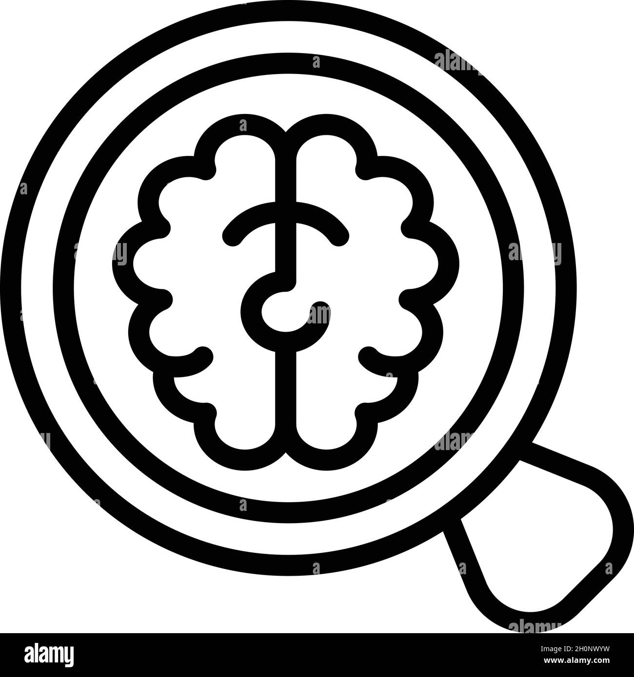 Brain examination icon outline vector. Xray machine. Care anatomy Stock Vector