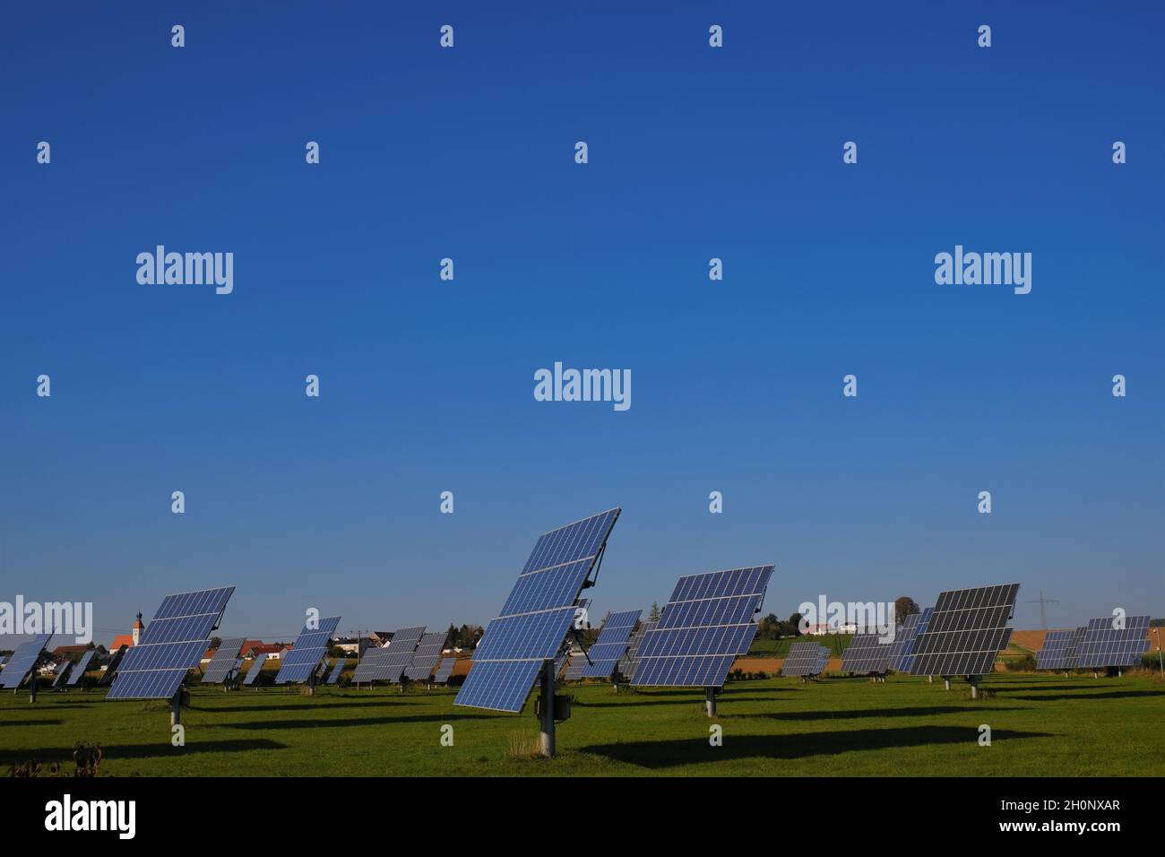 Solar energy. renewable energy.solar power farm. renewable energy from nature.solar power technology. Alternative energy sources. Stock Photo