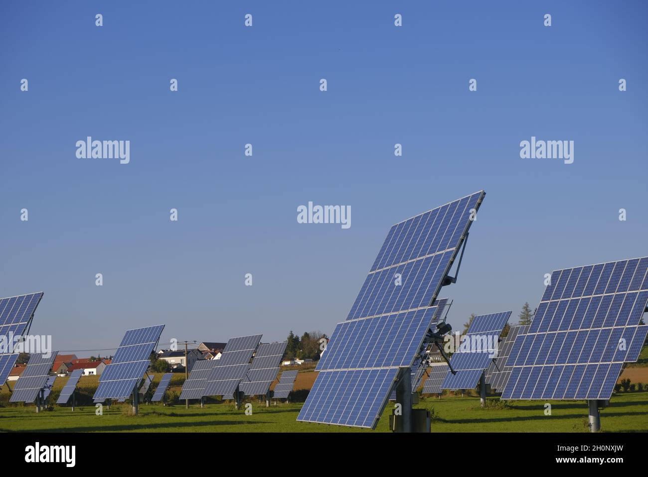Solar energy. renewable energy.solar power farm.Solar panels . renewable energy from nature.solar power technology. Alternative energy sources. Stock Photo