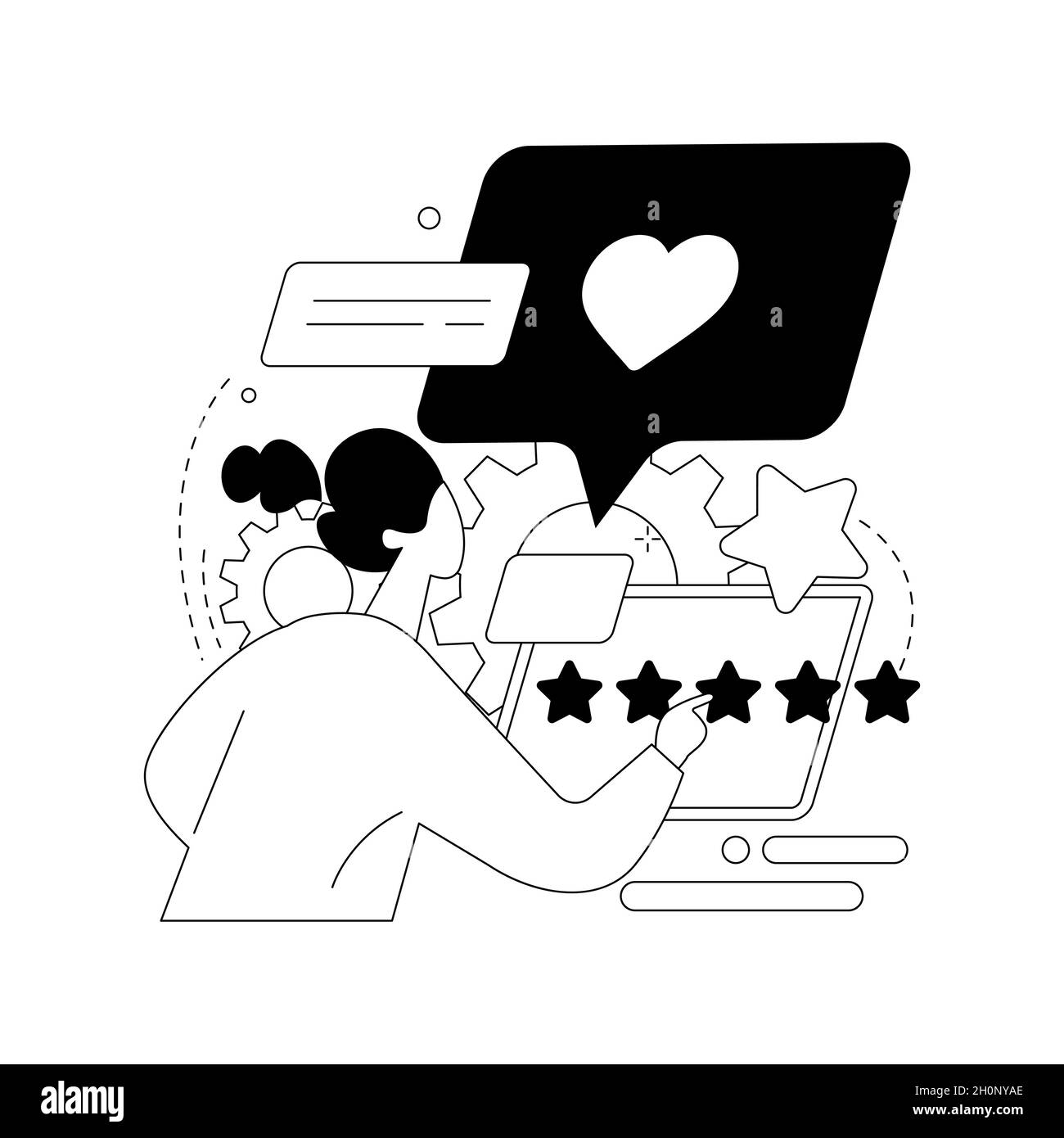Customer feedback abstract concept vector illustration Stock Vector ...